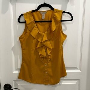 Banana Republic Sleeveless Ruffle Top